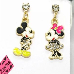 Mickey Minnie Earrings. By Betsey Johnson.